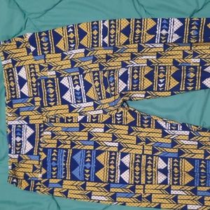 LulaRoe, one size, blue/yellow/white